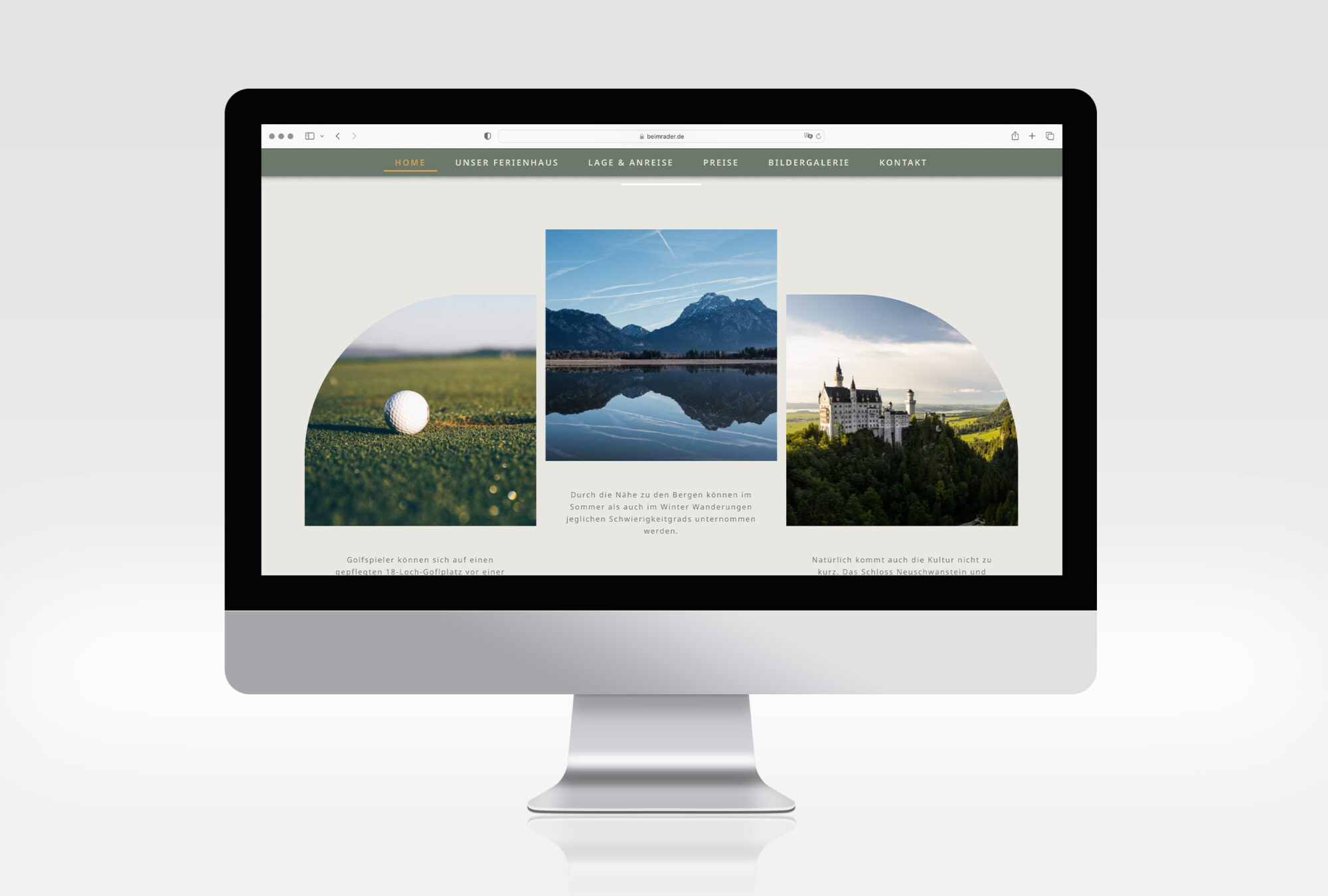 Beim Rader Website Homepage