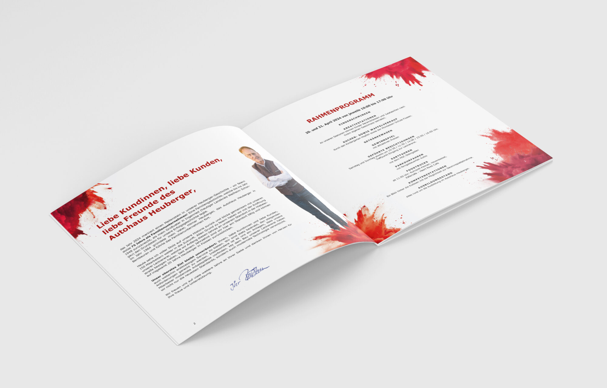 Broschüre Tag der offenen Tür Autohaus Heuberger
